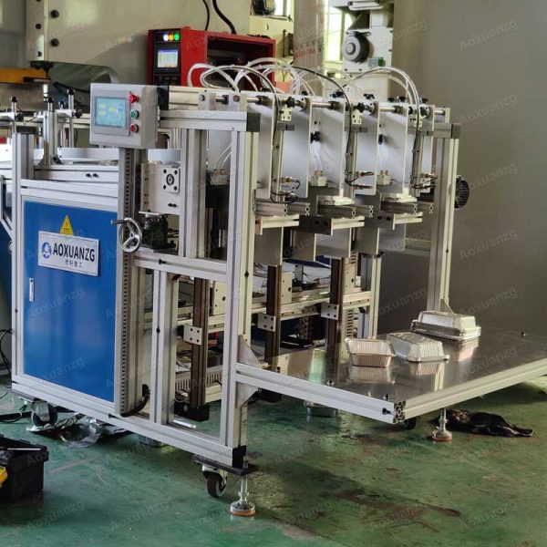 63T Full Automatic Aluminum Foil Pressing Pneumatic Punching Machine For Lunch Containers 200ml — изображение 6
