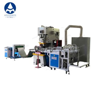 63T Full Automatic Aluminum Foil Pressing Pneumatic Punching Machine For Lunch Containers 200ml