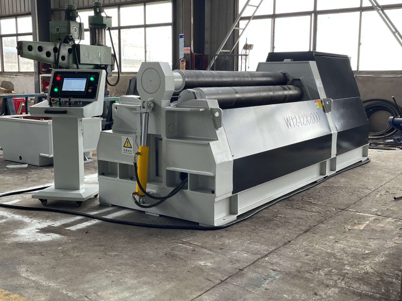 W12-10*3000 CNC Hydraulic Roll Bending Machine Automatic Four Roller Sheet Metal Plate Rolling for Stainless Steel Gear PLC Core - Image 5