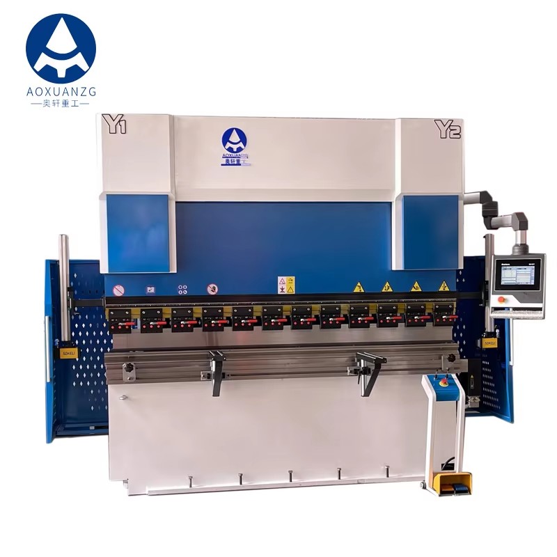 WE67K-160T3200 DELEM DA53TX 4+1+2 Axis CNC Electro- hydraulic Press Brake Machine