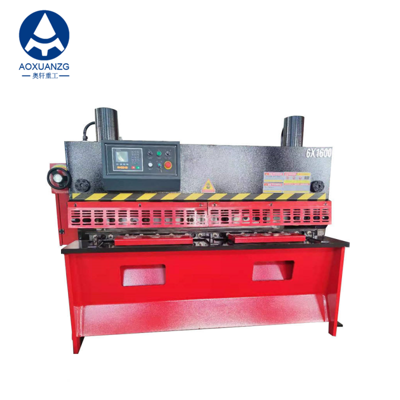 High Accuracy Automatic QC12K 6mmx1600mm CNC Hydraulic Shearing cutting Machine With E21S