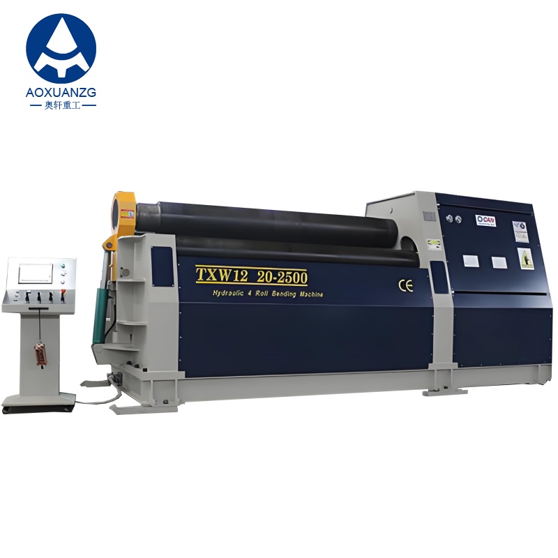 Pre Bending 20*2500mm Hydraulic 4 Roller Plate Rolling Bending Machine CNC Rolling Machine