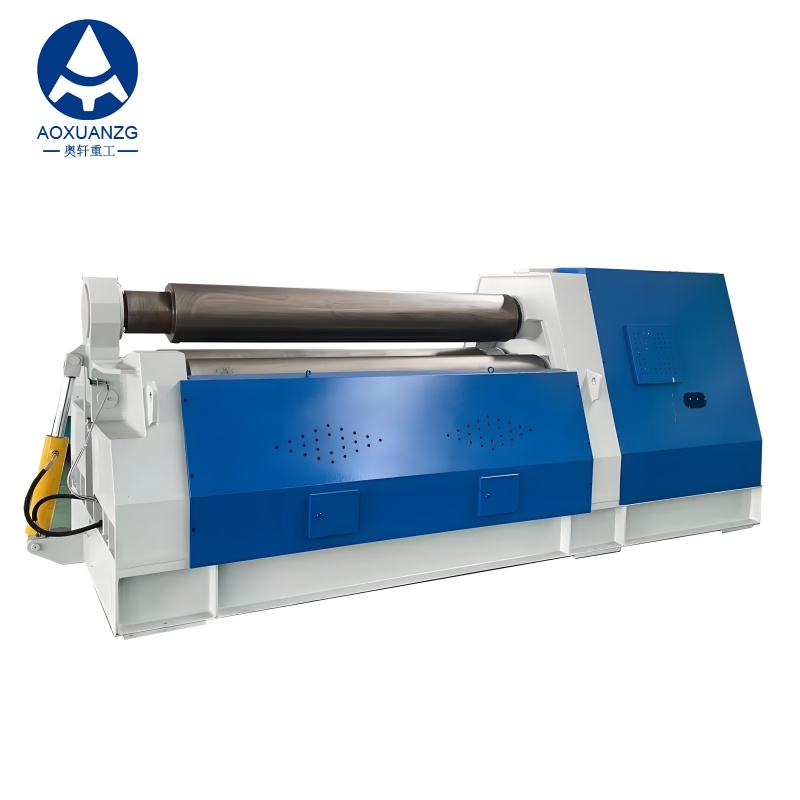 W12-10*3000 CNC Hydraulic Roll Bending Machine Automatic Four Roller Sheet Metal Plate Rolling for Stainless Steel Gear PLC Core