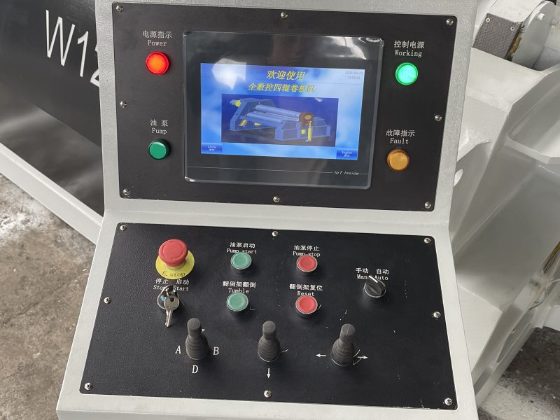 ⁦CNC four Rollers plate rolling machine Model 30X3000MM⁩ - الصورة ⁦6⁩