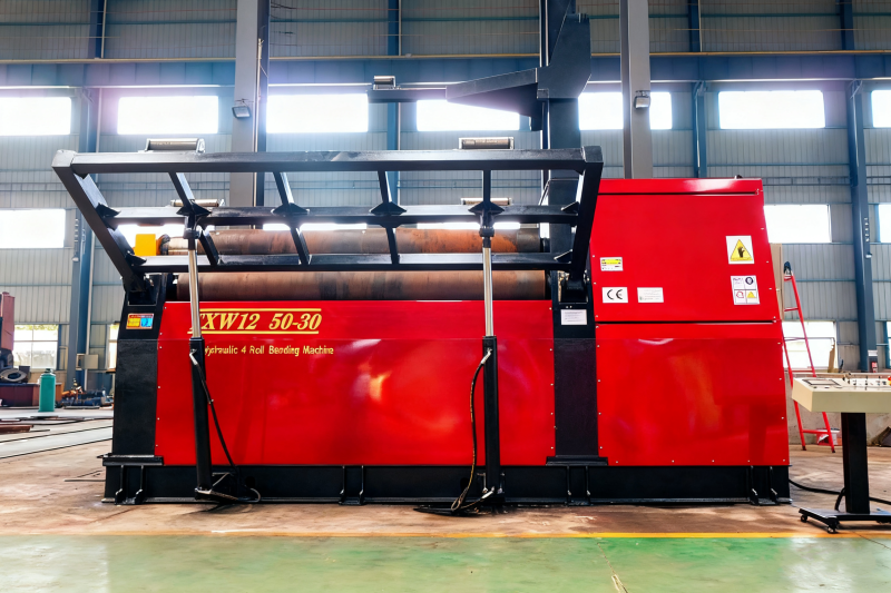Good Price WC12 Sheet Metal 4 Roller Cnc Plate Bending Machine Roll Machine Professional Hydraulic Four Roller Bending Machine - Image 11